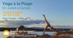 Yoga Plage Carnon Montpellier CASTRIES