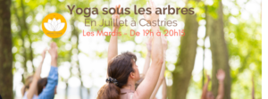 Yoga sous les arbres casries #yogaenpleinair #yogaenextérieurcastries