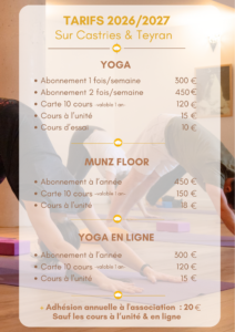 #YOGACASTRIES #YOGATEYRAN #MUNZFLOORMONTPELLEIR